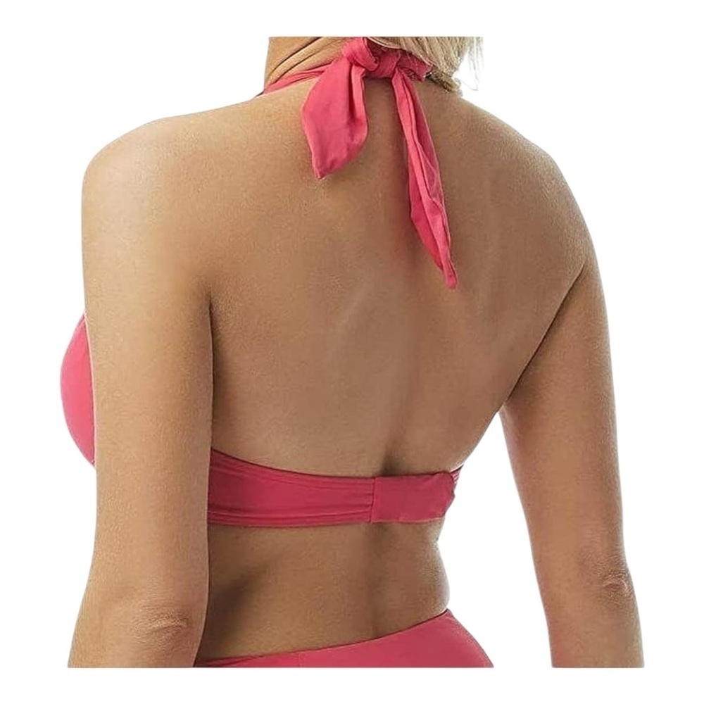 Contours by Coco Reef Cameo Halter Underwire Bikini Top in Dragonfruit NWT - Picture 3 of 5